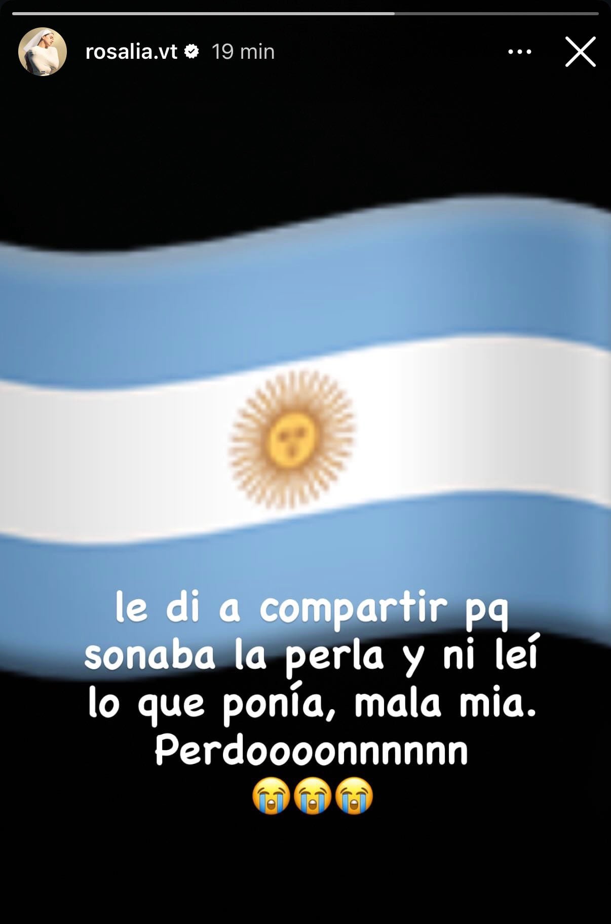 Rosalía en Instagram