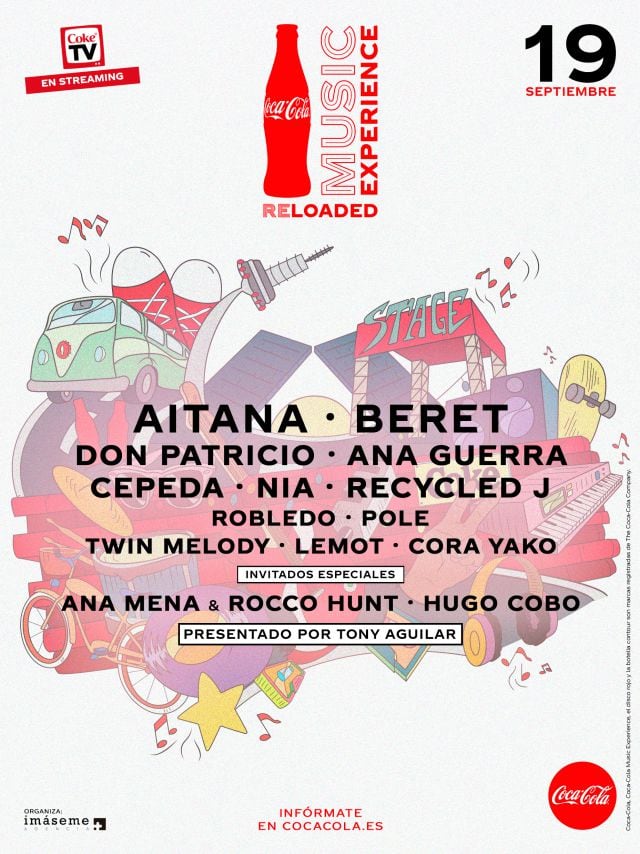 Artistas del Coca-Cola Music Experience Reloaded 2020