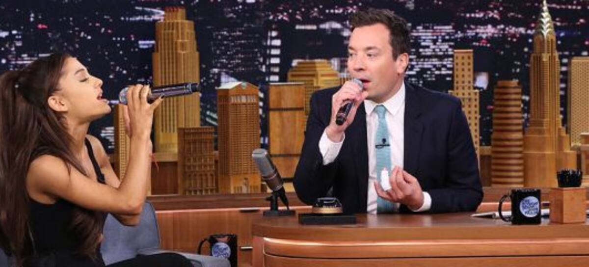 Ariana Grande + Jimmy Fallon