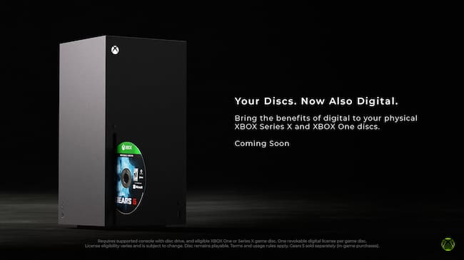 Microsoft ofrece a sus jugadores una forma de convertir sus discos en juegos digitales.