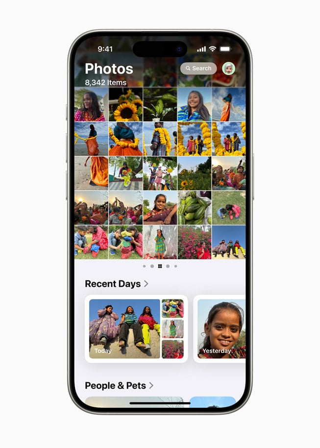 Captura del iOS 18 de Apple