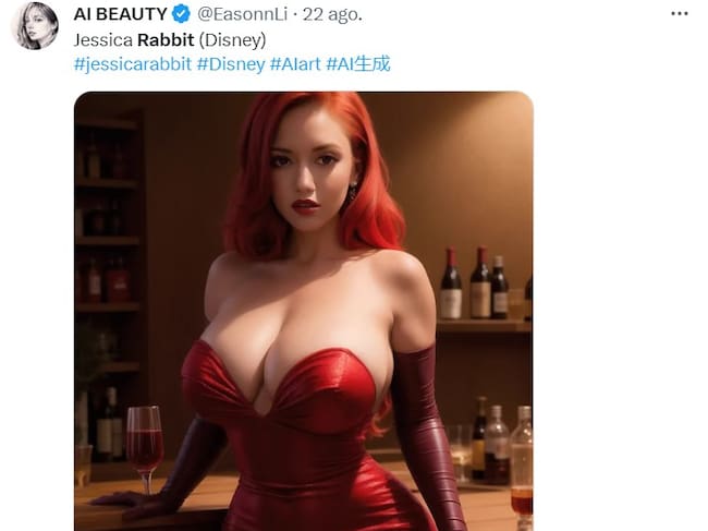 Jessica Rabbit en la vida real