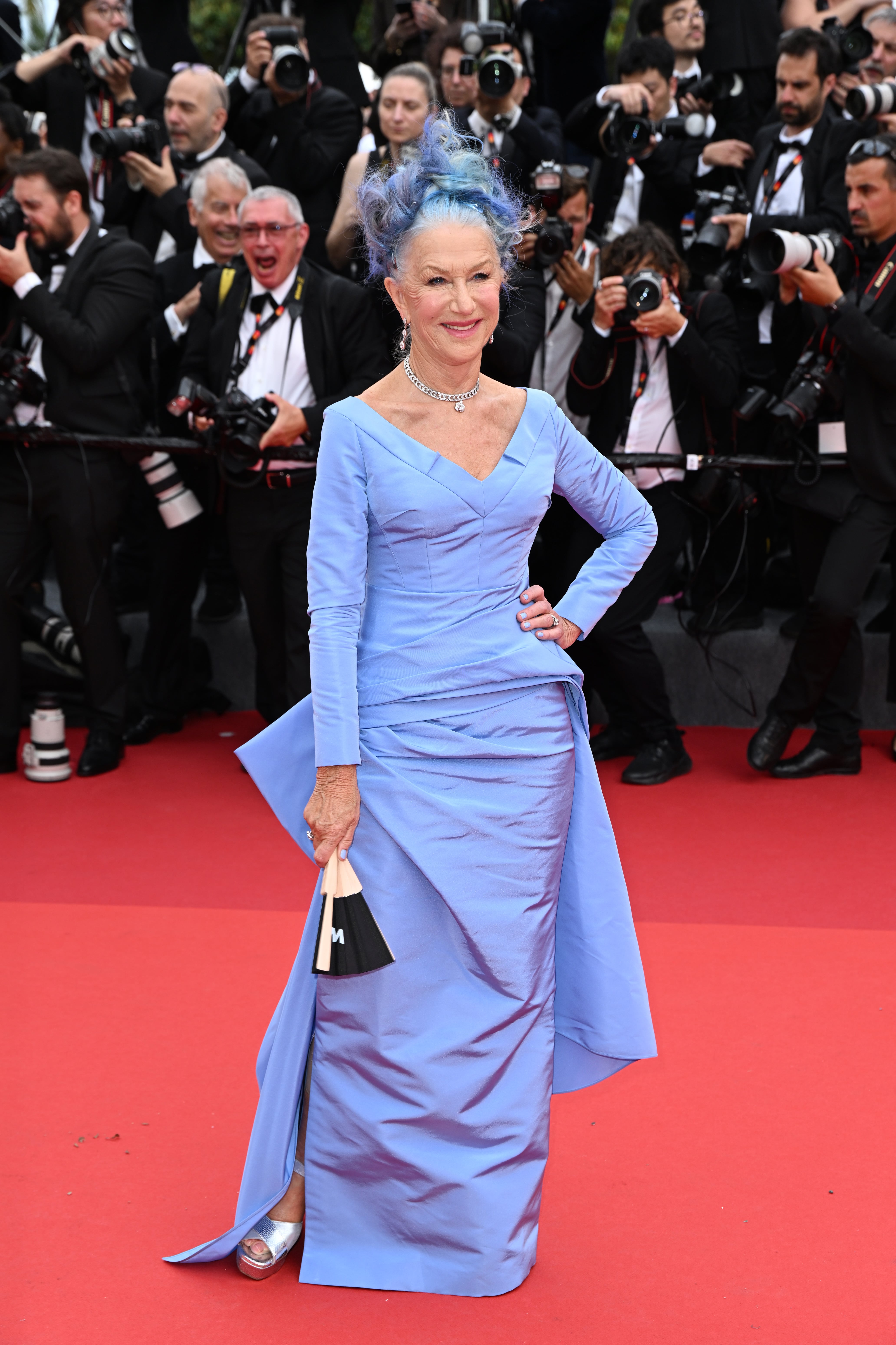 Helen Mirren a sus llegada al Festival de Cine de Cannes, el 16 de marzo de 2023.