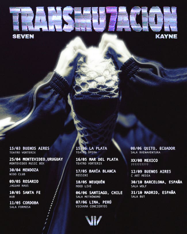 Gira de Seven Kayne en 2025