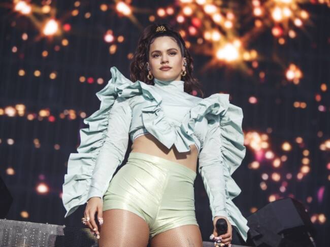 Rosalía, durante su show en MadCool Festival.