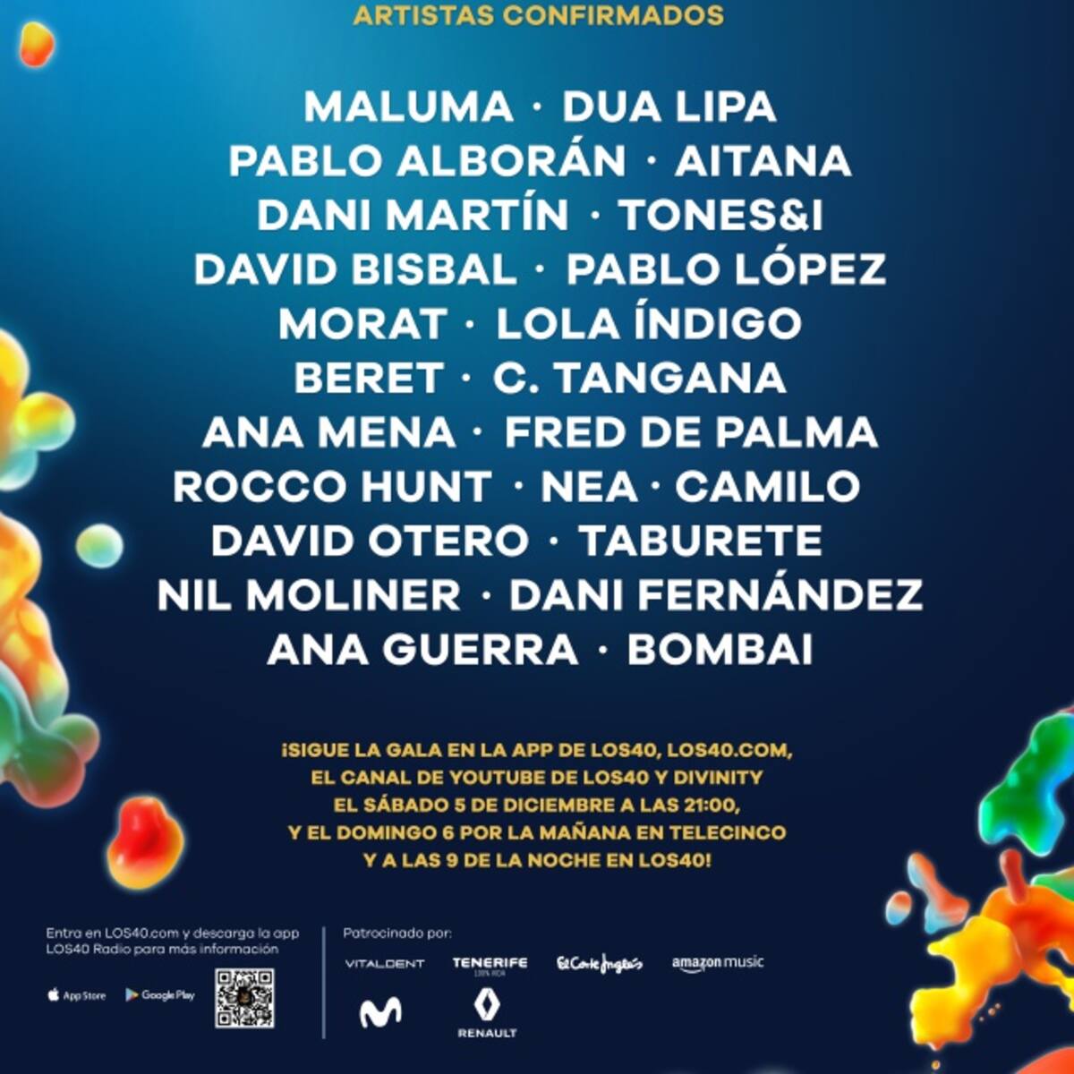 LOS40 Music Awards 2020 anuncia su cartel y fecha