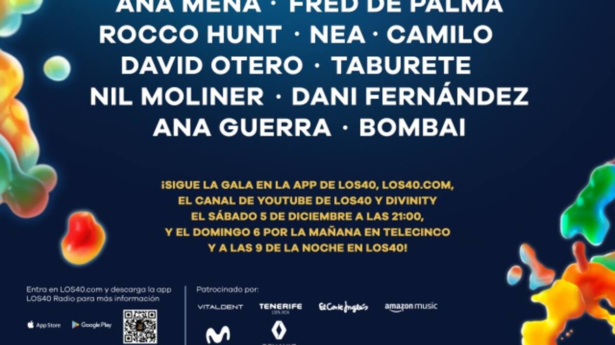 LOS40 Music Awards 2020 anuncia su cartel y fecha