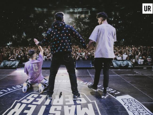 Bekaesh levanta el brazo de Gazir en la final de la FMS Internacional