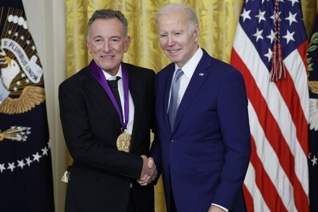 Joe Biden calificó a Bruce Springsteen como uno de los mayores artistas y narradores de Estados Unidos.