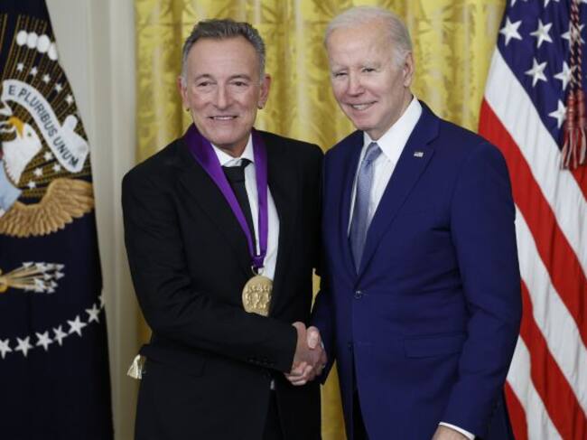 Joe Biden calificó a Bruce Springsteen como uno de los mayores artistas y narradores de Estados Unidos.