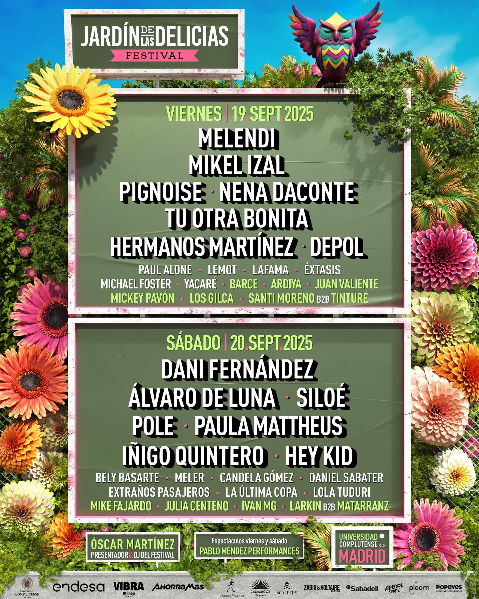 Cartel de El Jardín de las Delicias 2025.