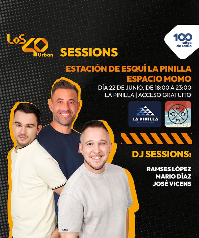 Cartel de LOS40 Urban Sessions en La Pinilla