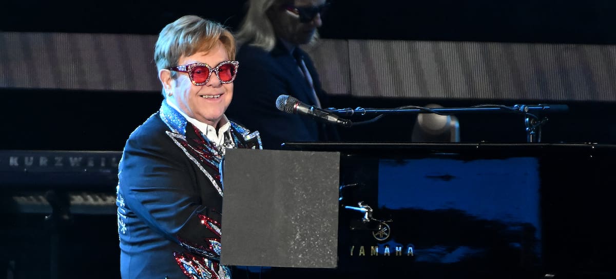 Elton John durante una de sus actuaciones en el Dodger Stadium de Los Ángeles, el 17 de noviembre de 2022.