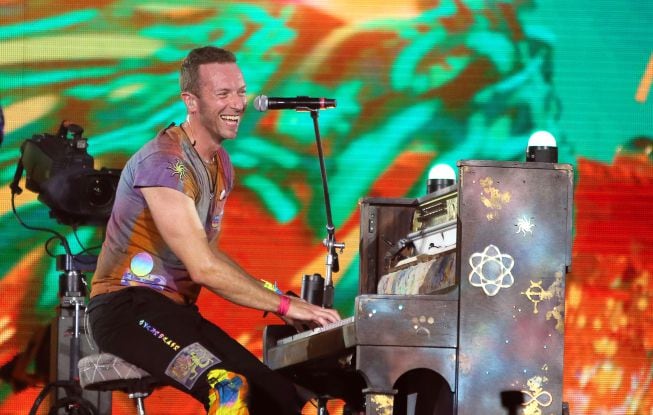 Chris Martin en el Estadio de Wembley, en Londres, el pasado verano.