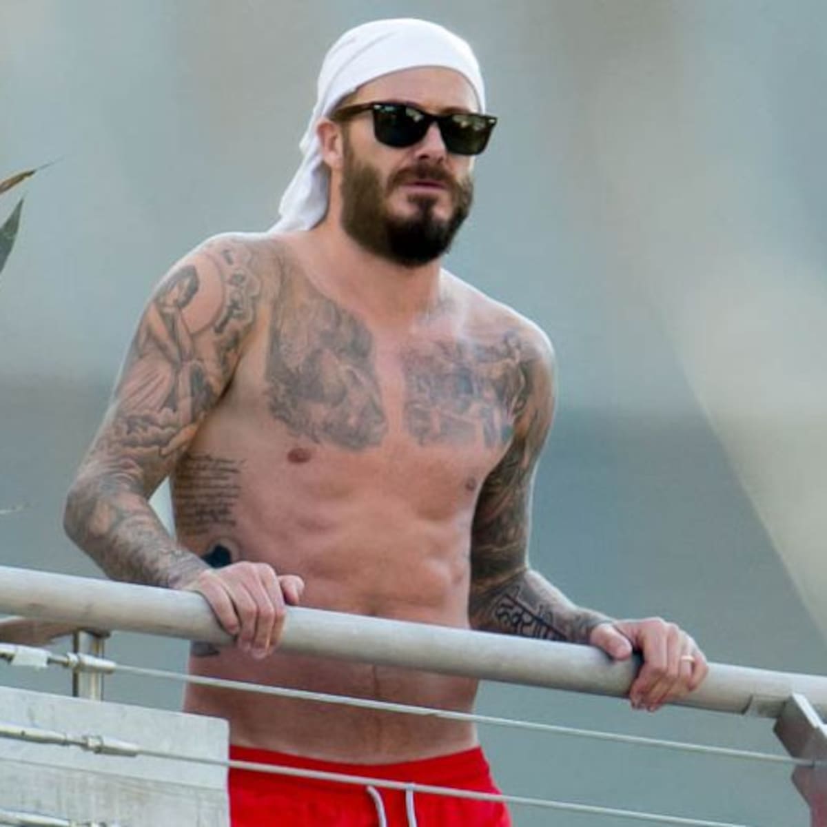 David Beckham se afeitó la barba a petición de su mujer