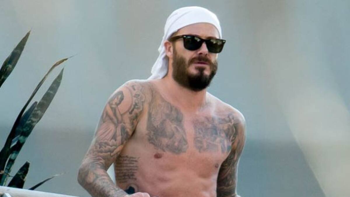 David Beckham se afeitó la barba a petición de su mujer
