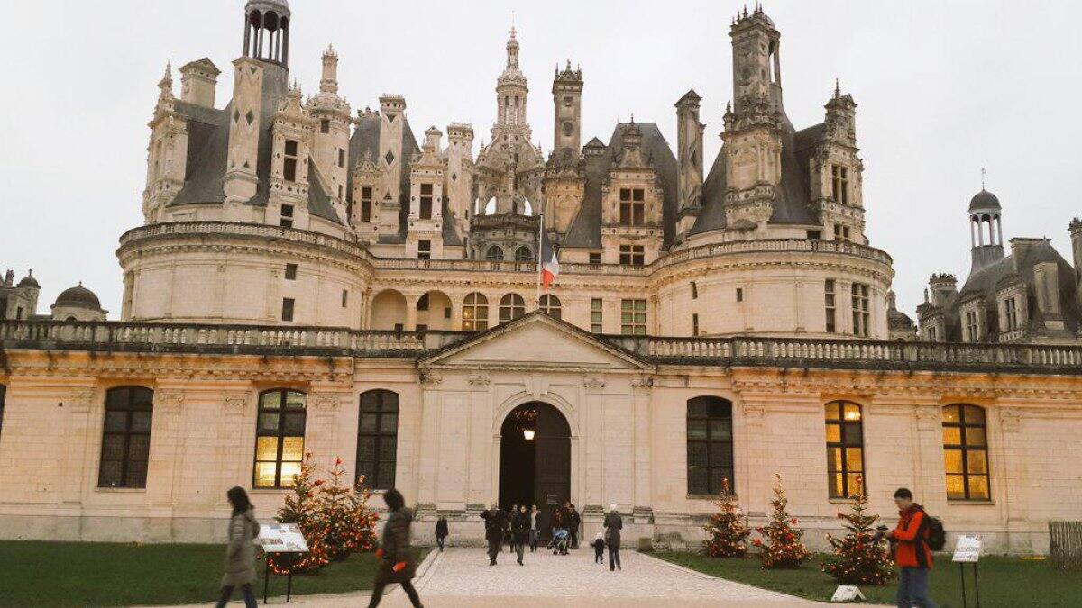 "En el castillo mas bello ¡Chambord!"
