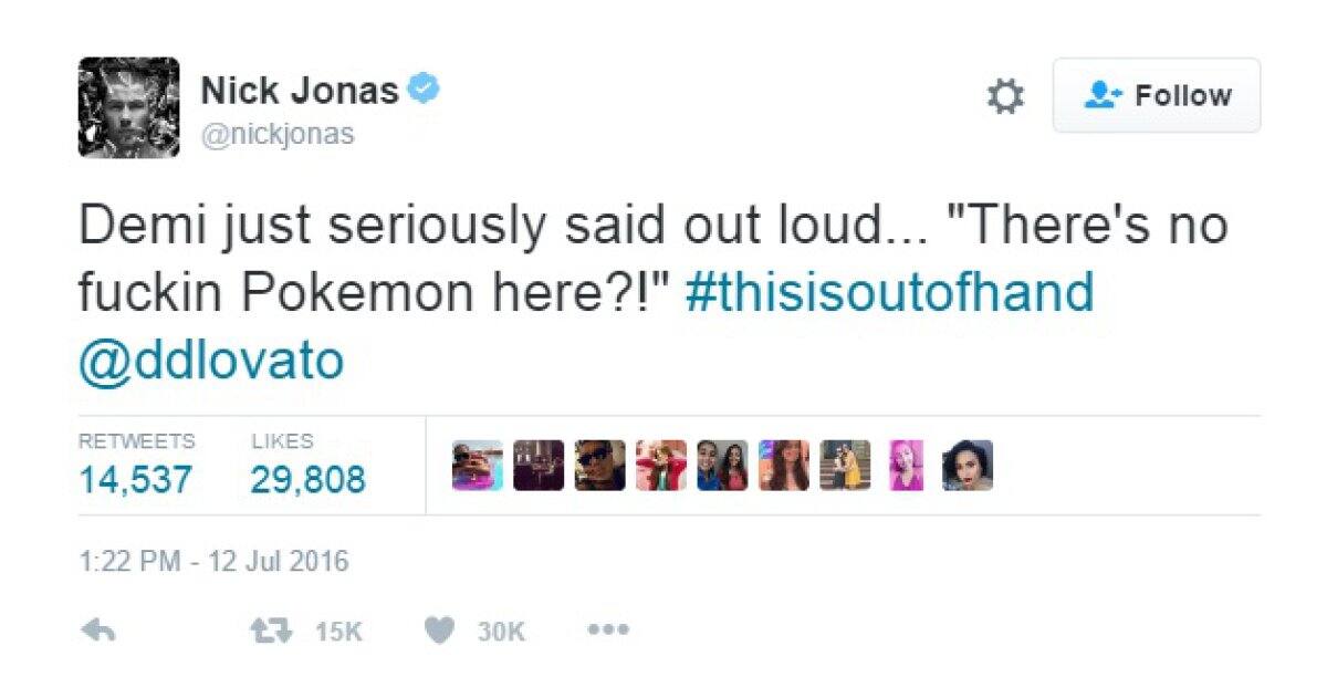 Joe Jonas mandó al frente a Demi Lovato