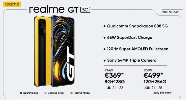 Realme GT llega con descuentos interesantes.