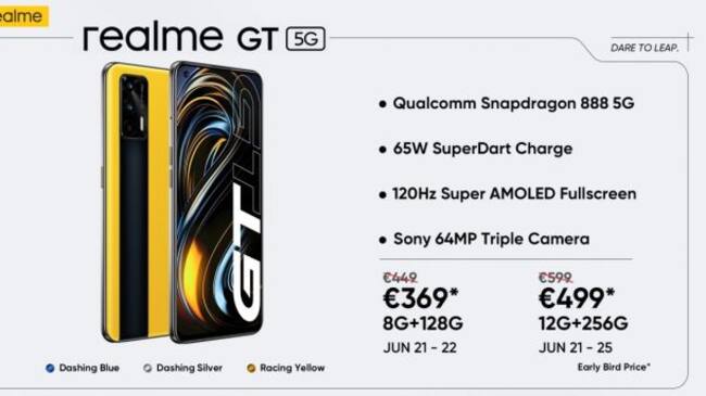 Realme GT llega con descuentos interesantes.