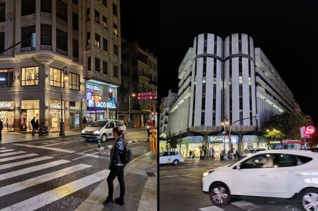 El modo noche en ciudad funciona de maravilla.