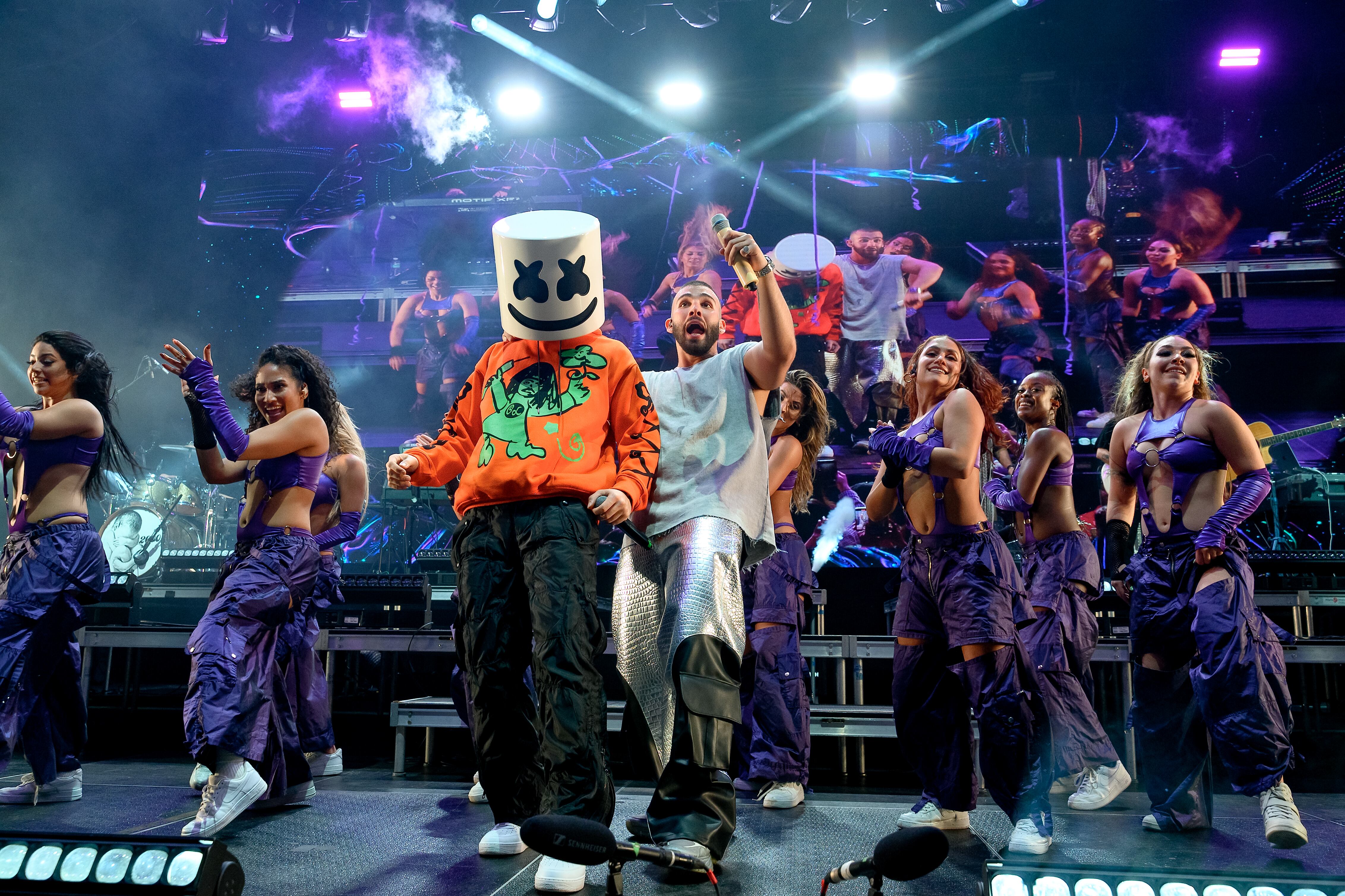 Marshmello y Manuel Turizo en Miami