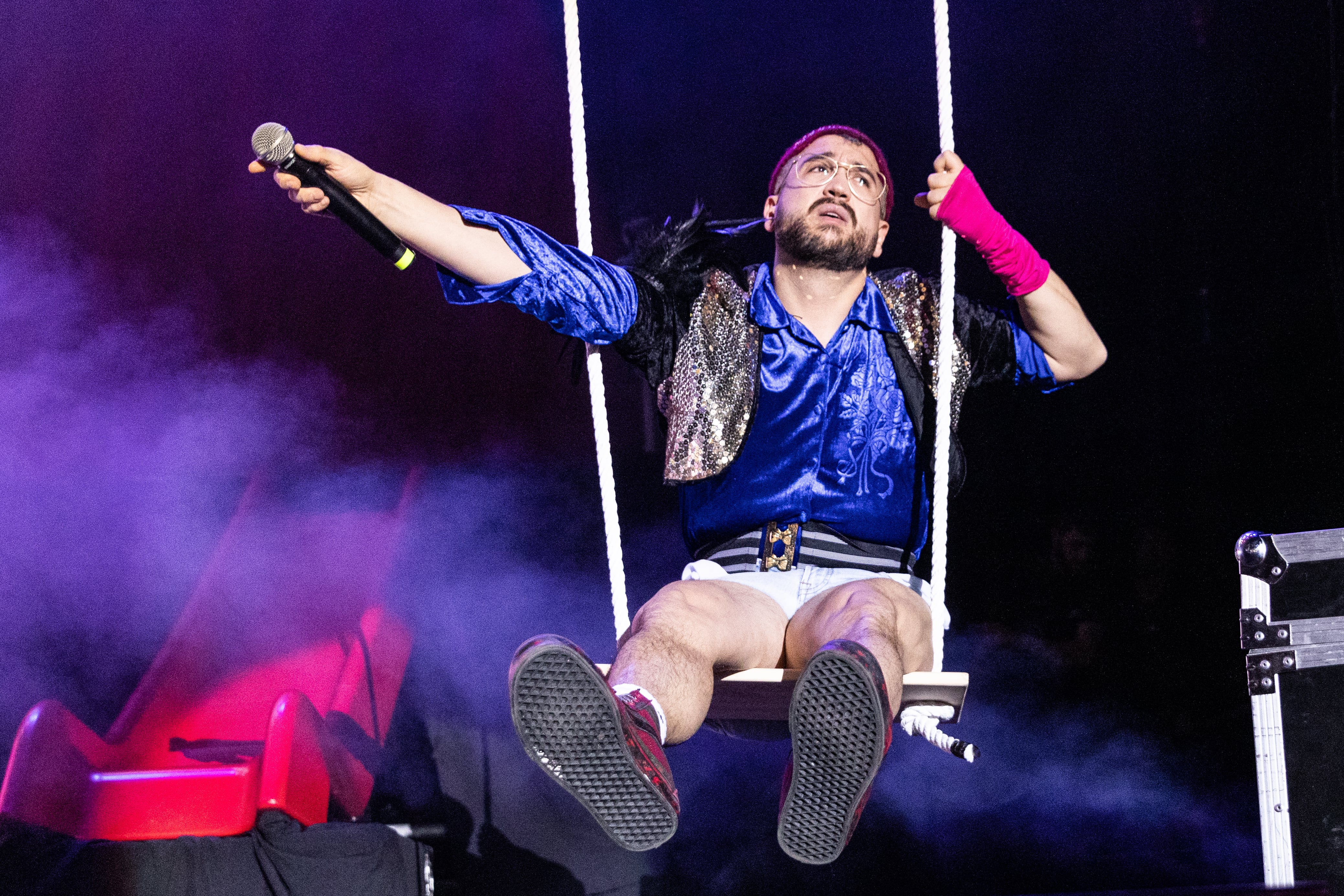 Aníbal Gómez en un concierto de Ojete Calor en 2022.