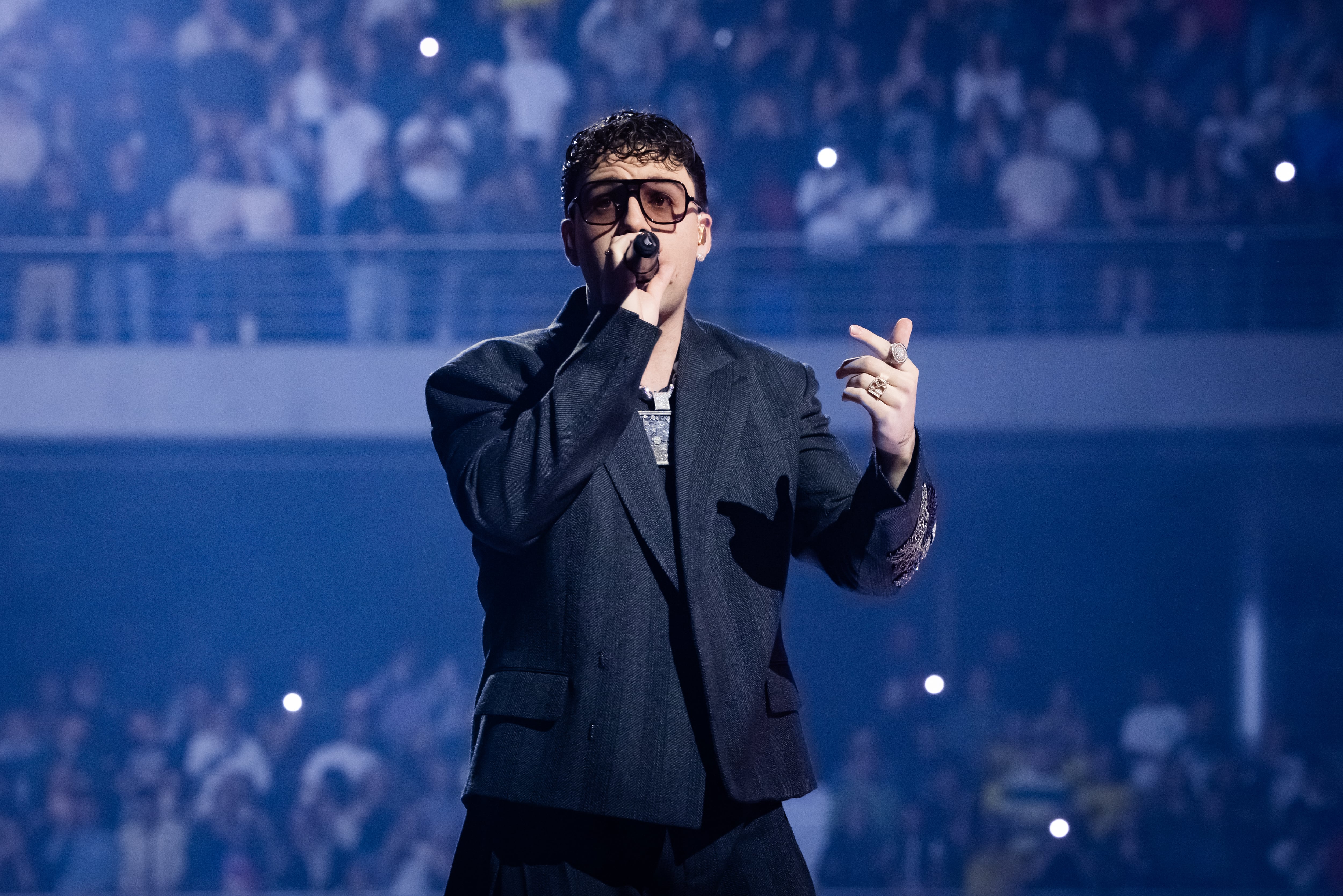 Quevedo, en concierto dentro de su gira Buenas noches Tour.