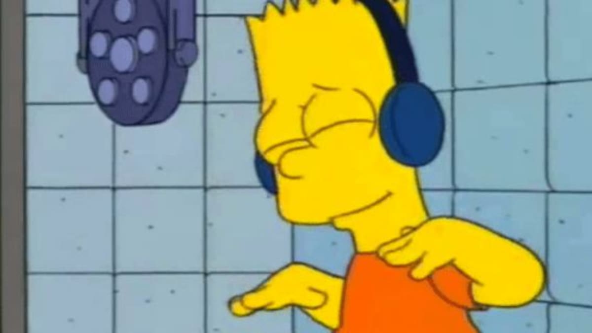 El divertido video de Bart Simpson cantando un tema de Rodrigo