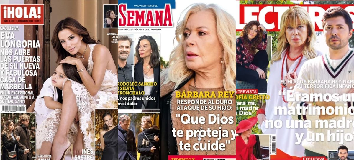 Las portadas de las revistas del corazón de hoy, 29 de noviembre (Instagram)