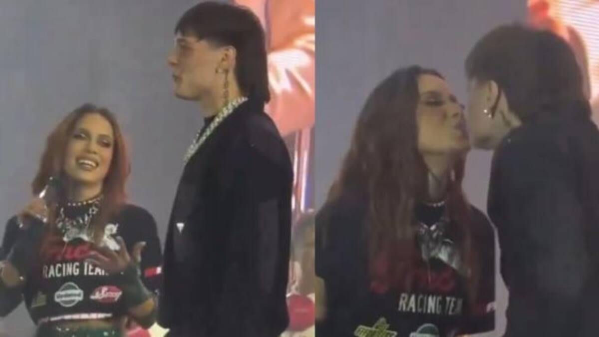 El beso de Peso Pluma y Anitta que sorprendió a todos