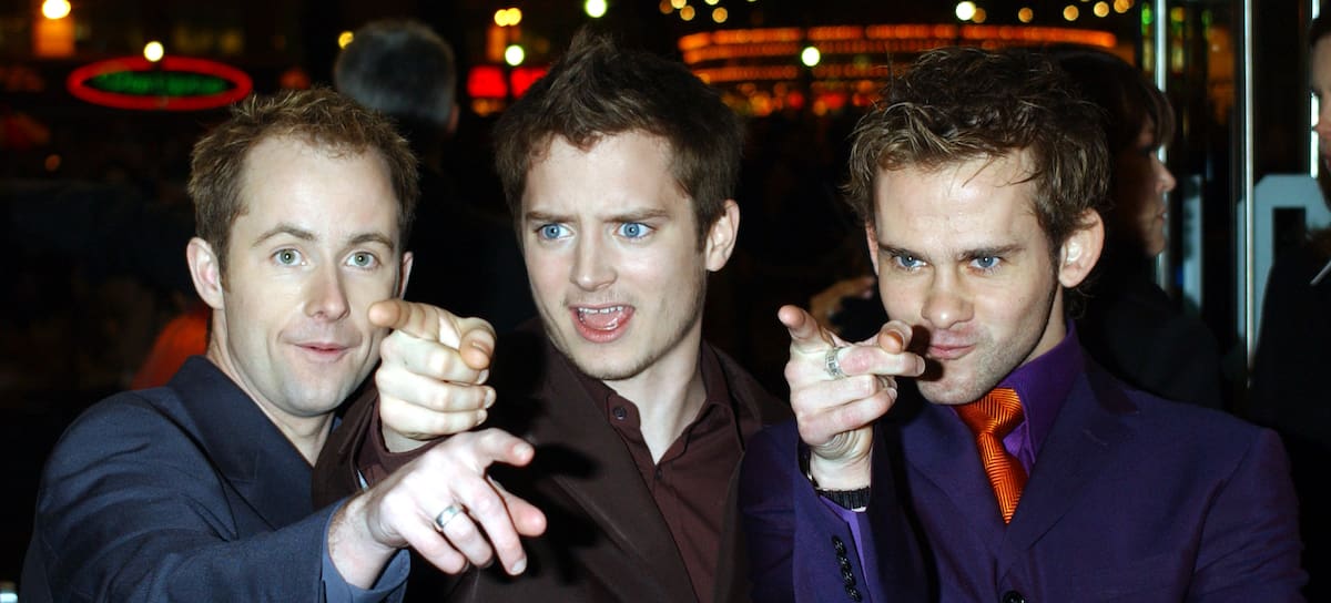 Billy Boyd, Elijah Wood y Dominic Monaghan, personajes de 'El Señor de los Anillos'