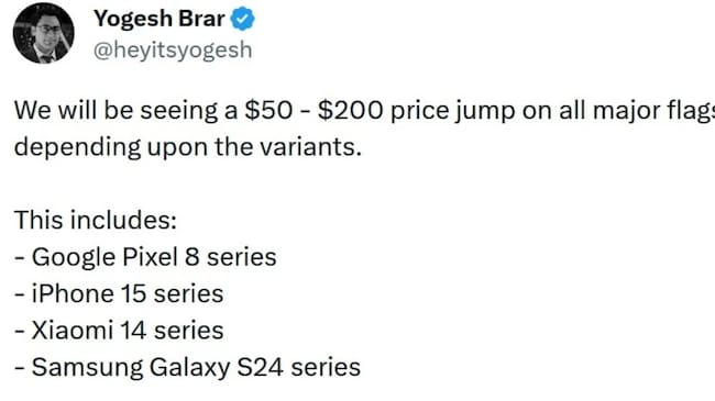 ¿Móviles más caros?