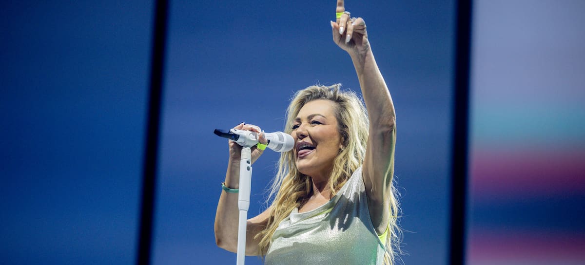 Amaia Montero en un concierto de La Oreja de Van Gogh en el Movistar Arena de Madrid