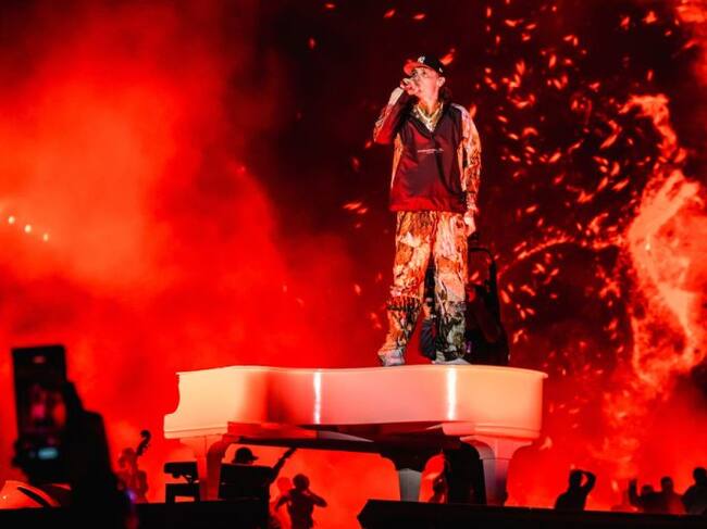 Peso Pluma en el Estadio Mobil Super el 8 de noviembre de 2023 en la Ciudad de México, México. Medios y Media / Getty Images
