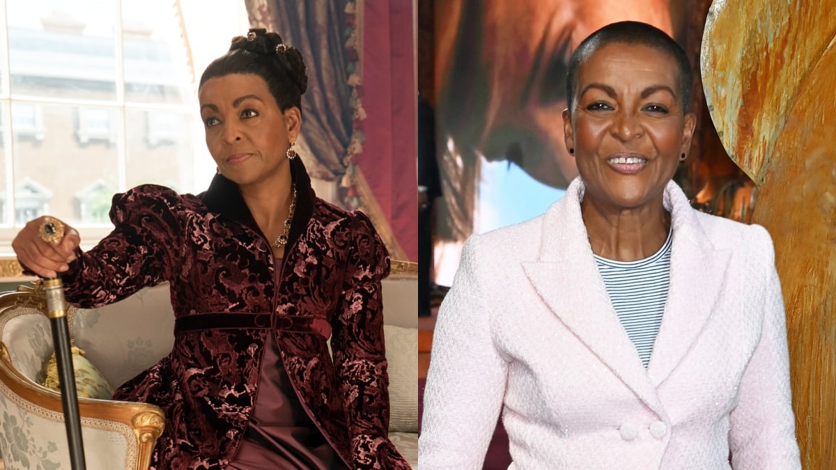 Adjoa Andoh como Lady Danbury - Getty y Netflix