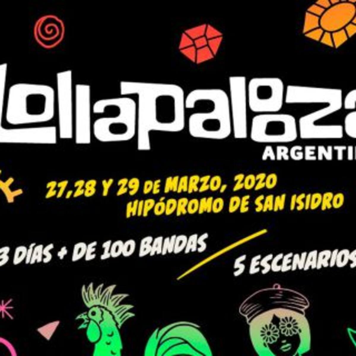 Lollapalooza 2020: ¡Ya salió el Line Up por día!