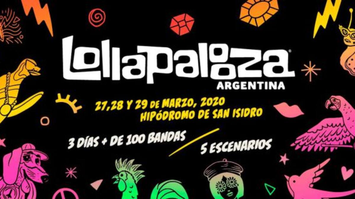 Lollapalooza 2020: ¡Ya salió el Line Up por día!