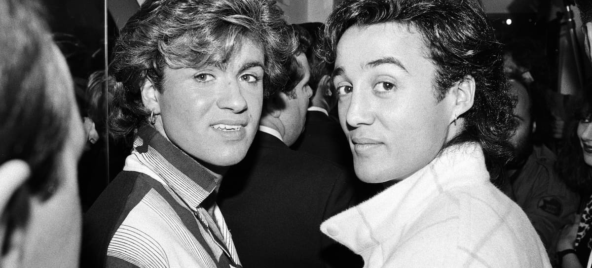 George Michael y Andrew Ridgeley (Wham!) en una fotografía realizada en 1984.