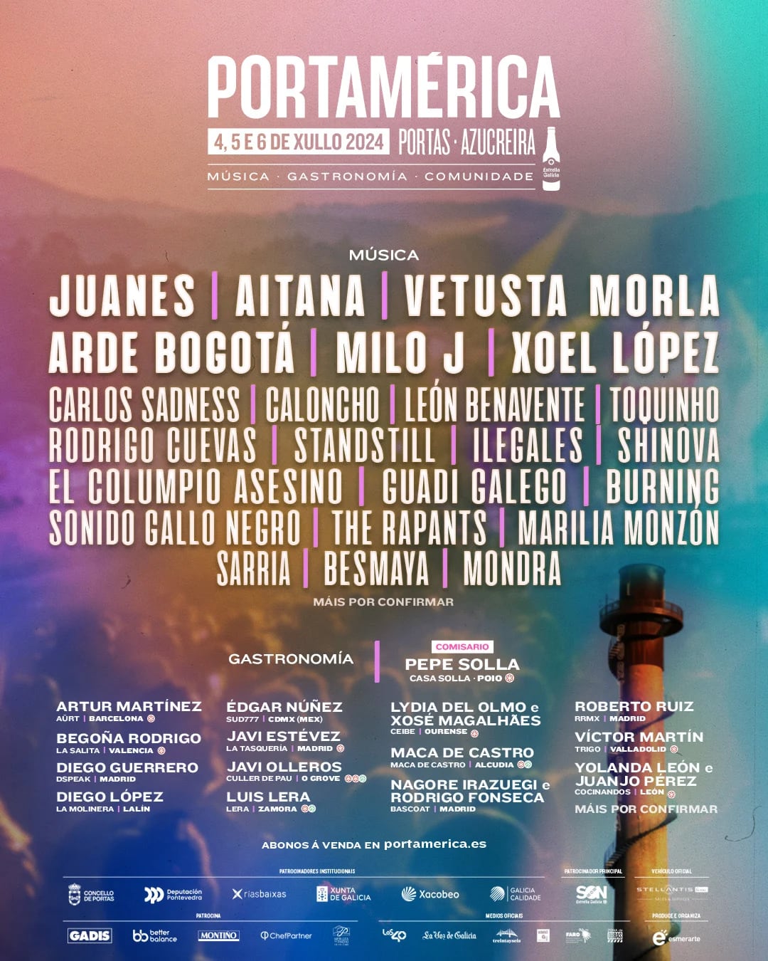 Cartel del festival PortAmérica 2024