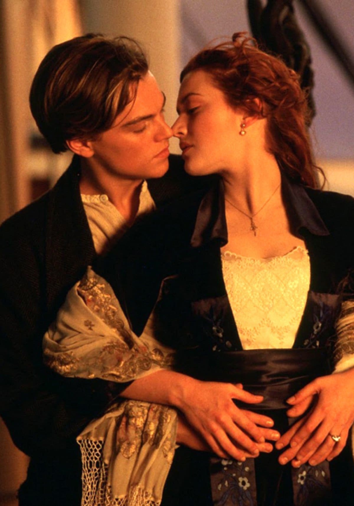 Leo DiCaprio & Kate Winslet en Titanic.