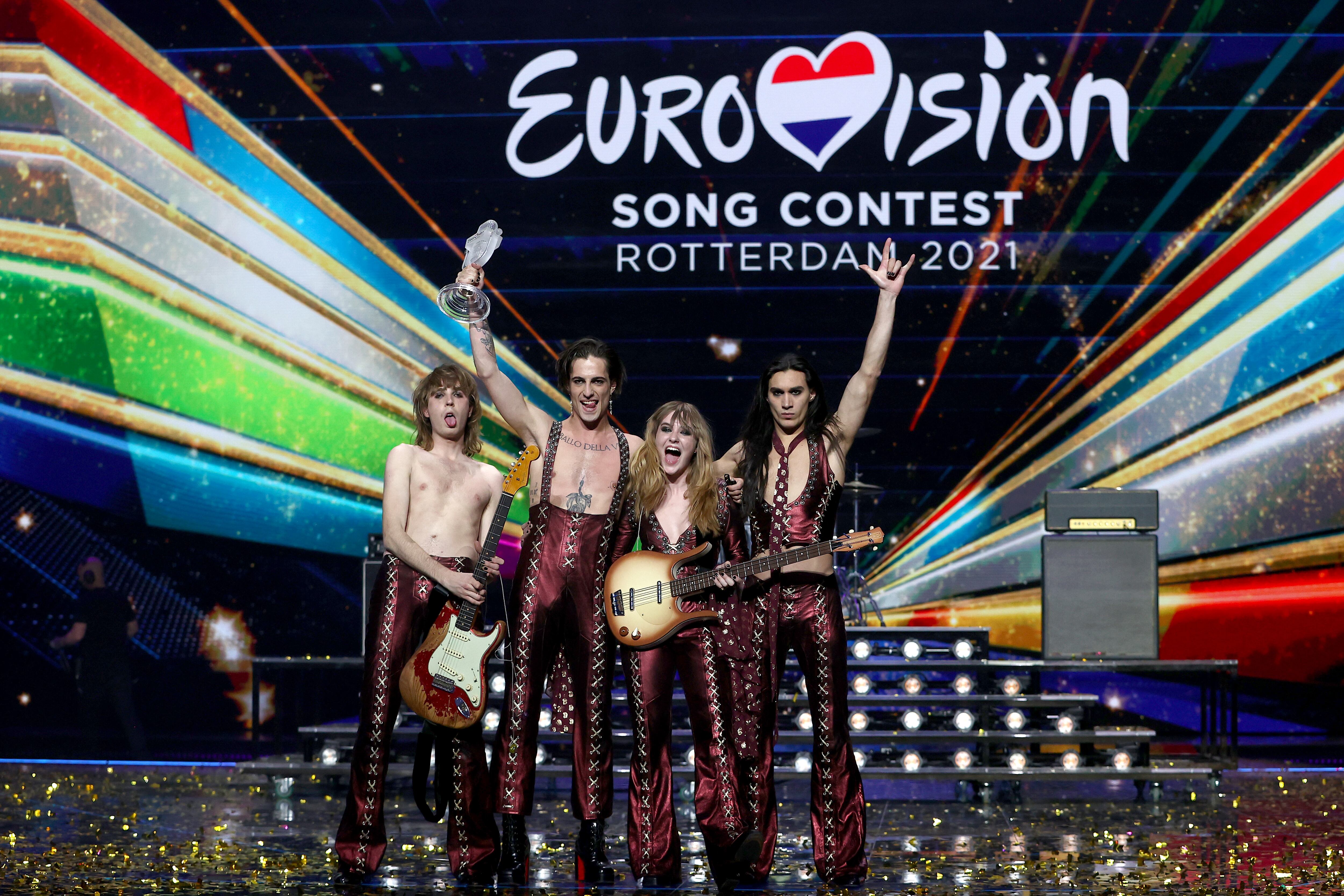 Måneskin, ganadores de Eurovisión 2021
