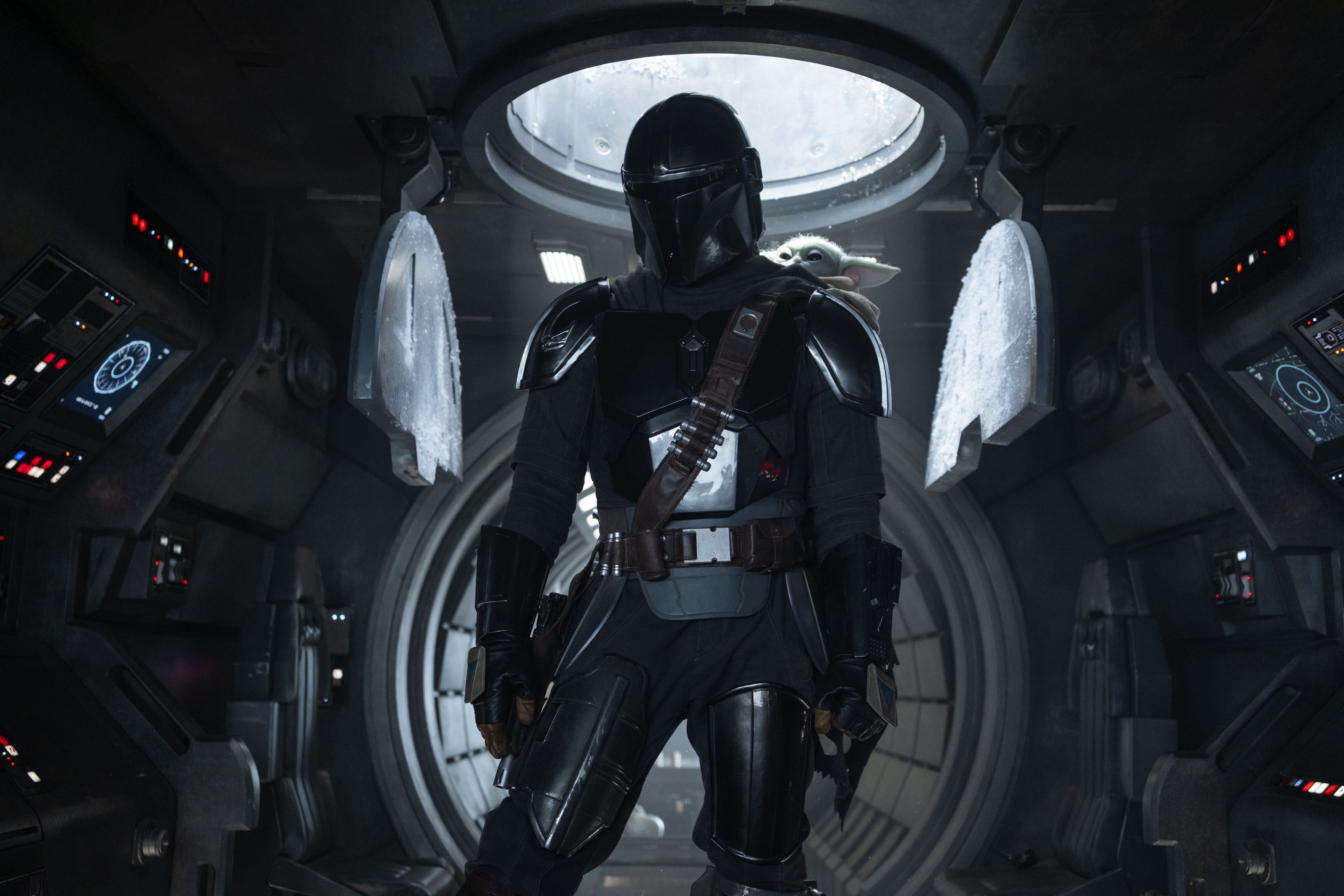 El Mandaloriano (Pedro Pascal) y Grogu en 'The Mandalorian and Grogu'. / Francois Duhamel. © 2025 Lucasfilm Ltd™