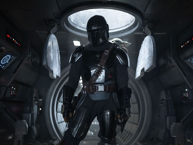 El Mandaloriano (Pedro Pascal) y Grogu en 'The Mandalorian and Grogu'. / Francois Duhamel. © 2025 Lucasfilm Ltd™