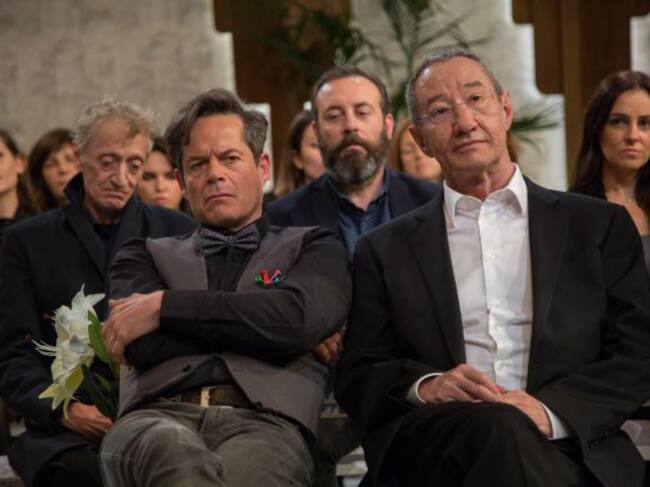 Jorge Sanz, más serio de lo normal.