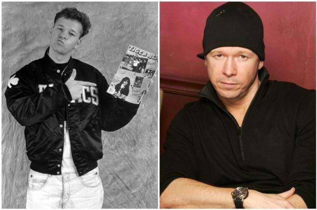 Donnie Walhberg en 1970 y en 2005.