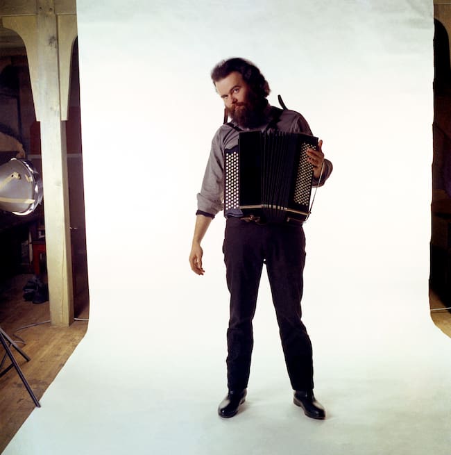Garth Hudson miembro de The Band en 1969.