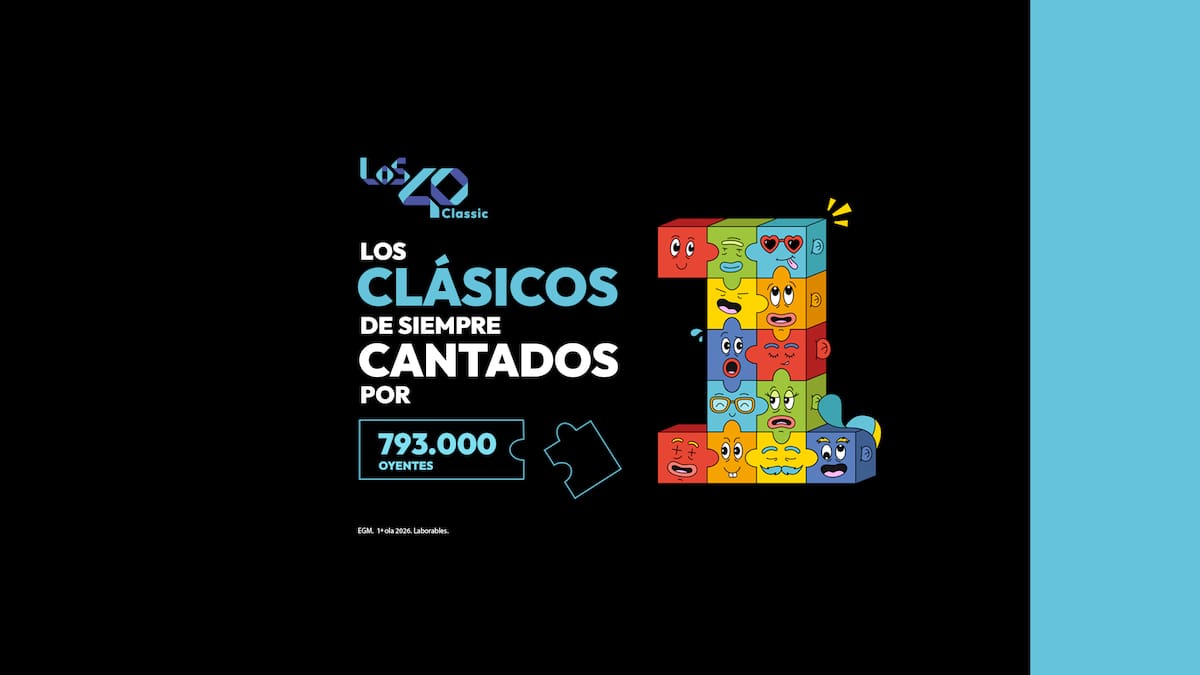 EGM: LOS40 Classic consolida su crecimiento y alcanza los 793.000 oyentes diarios que vibran con los números 1 de su vida