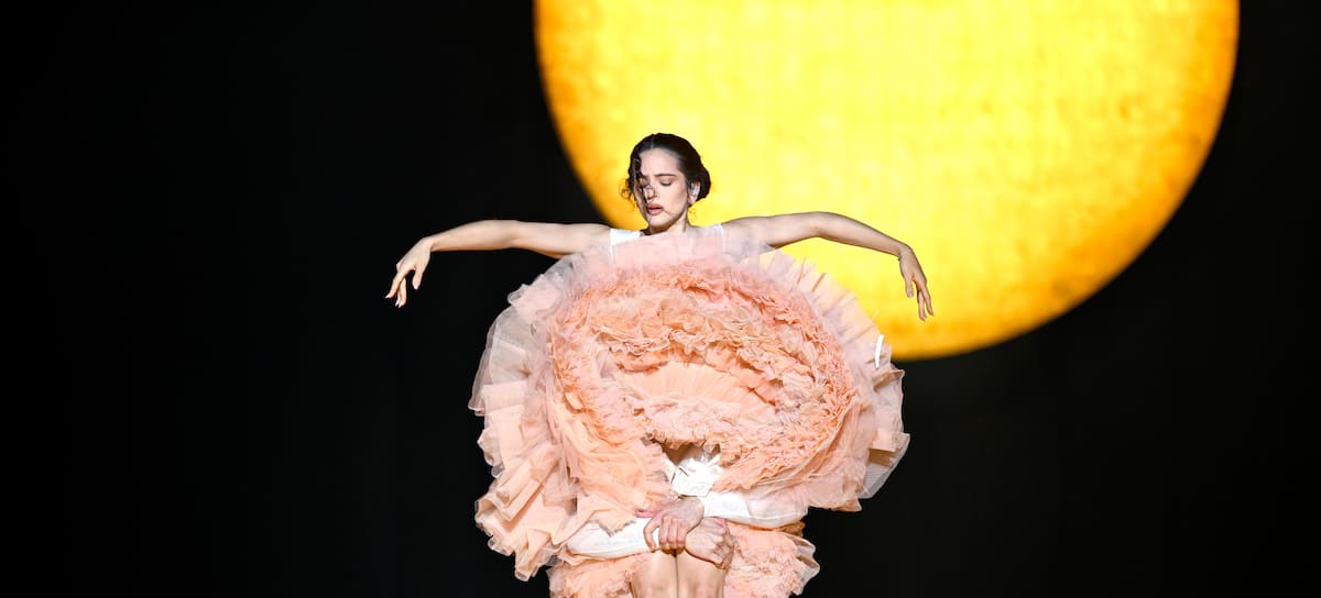 Rosalía performs on stage at the LDLC Arena on March 16, 2026 in Lyon, France.