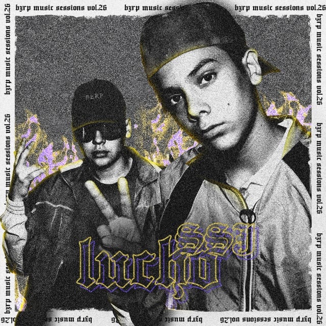Portada de la Music Session, Vol. 26 de Bizarrap con Lucho SSJ